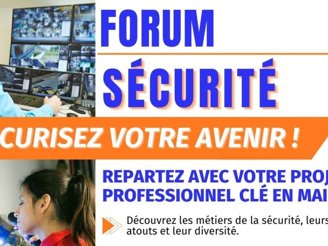 Visuel forum métiers de la sécurité