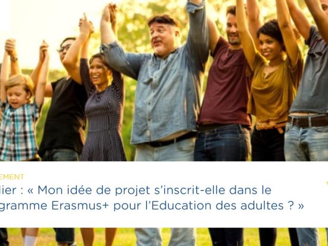 Visuel atelier Erasmus+ Education des Adultes
