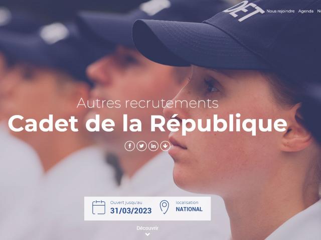 Visuel cadets de la République