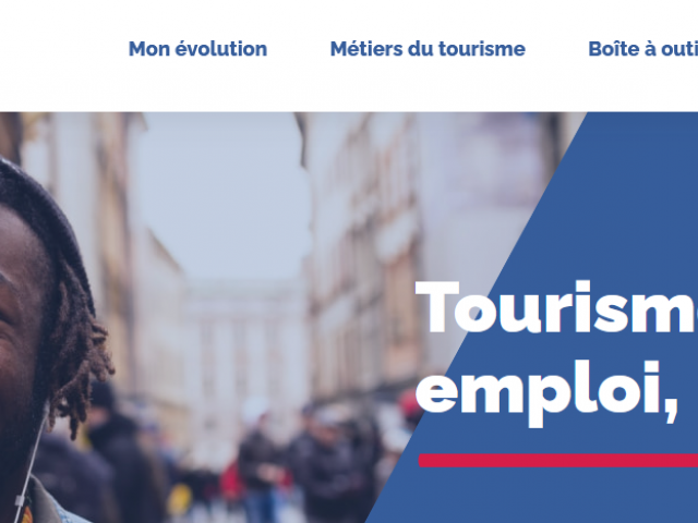 Capture écran plateforme Emploi tourisme