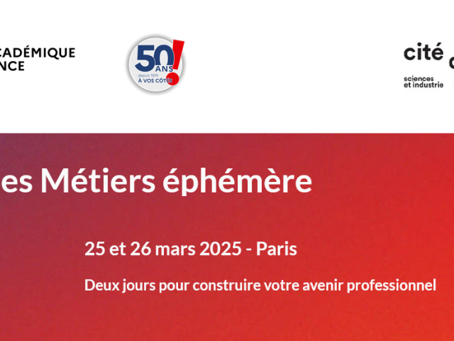 Visuel Cité des métiers éphémère