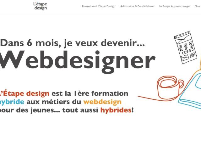 Visuel site étape design