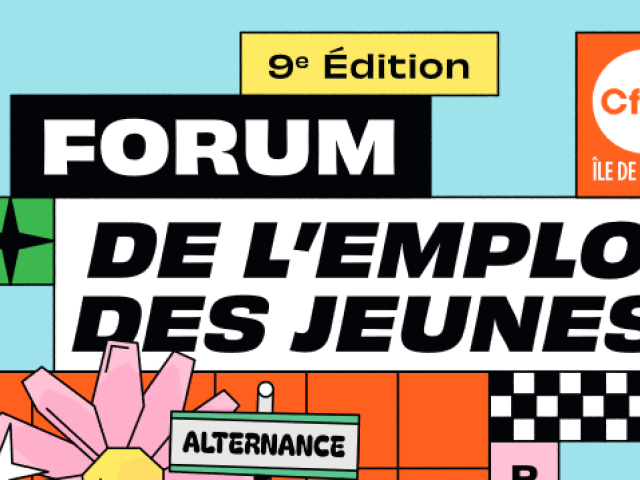 Visuel Forum de l’emploi des jeunes CFDT IDF
