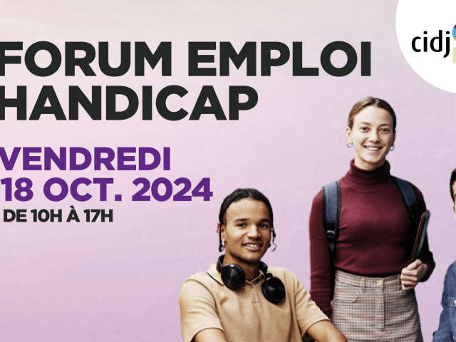 Visuel Forum Emploi-Handicap du CIDJ