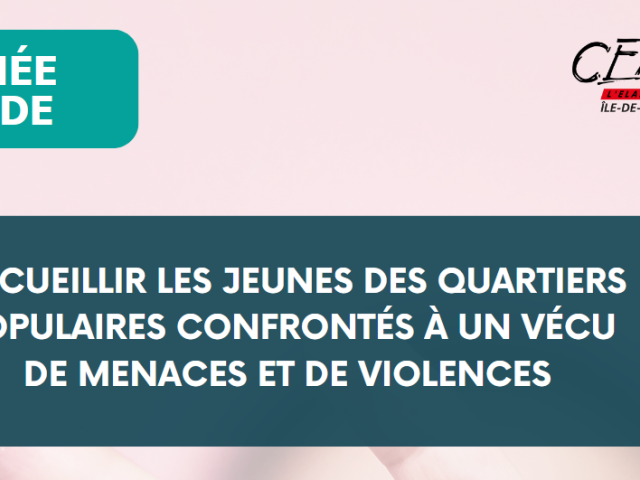 Visuel Journée d’étude du réseau « Jeunes, inégalités sociales et périphéries »