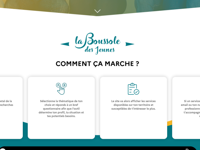 Visuel site boussole des jeunes