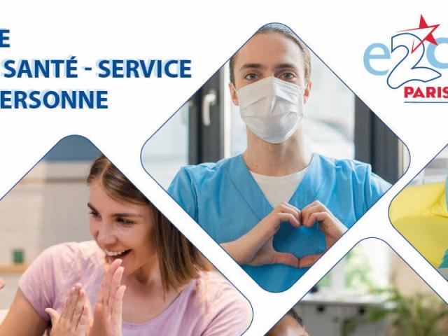 Visuel parcours « Soin, Santé, Service à la personne » E2C Paris