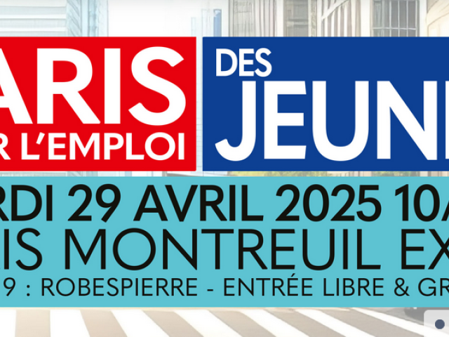Visuel salon Paris pour l’emploi des jeunes