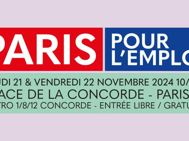 Visuel Paris pour l'emploi