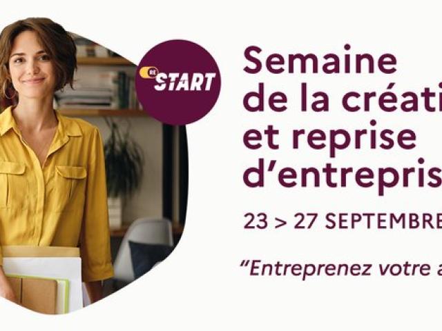 Visuel ReStart : semaine de la création et reprise d'entreprise