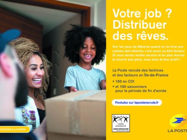 Visuel recrutement La Poste IDF