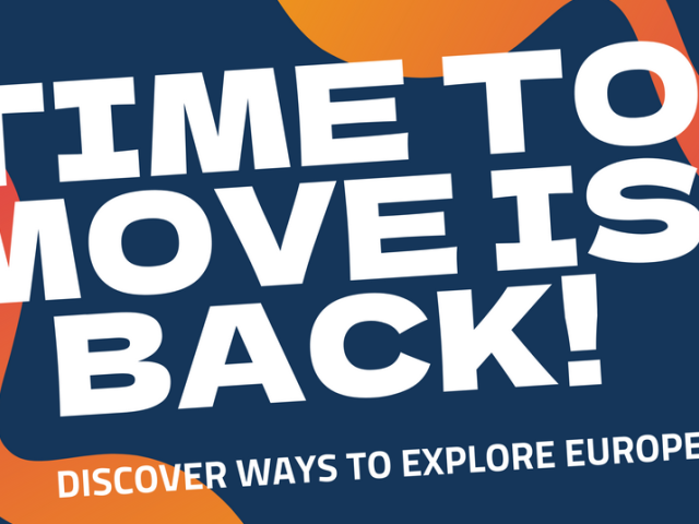 Visuel campagne « Time to move » d’Eurodesk