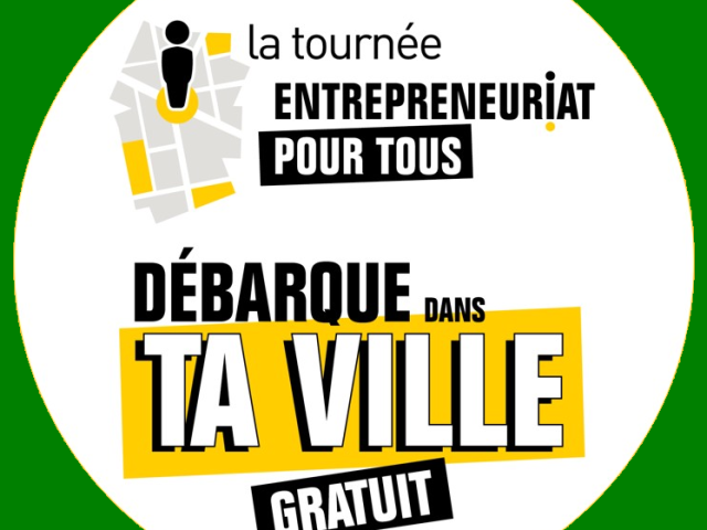 Visuel tournée entrepreneuriat pour tous