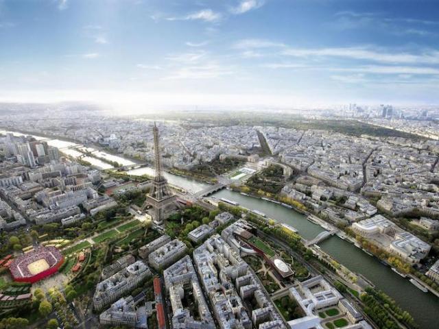 Vue aérienne du grand Paris