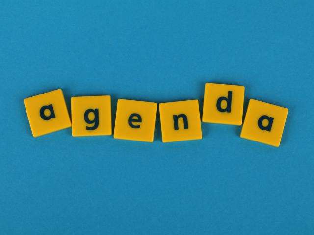 Photo mot agenda