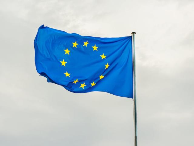 Photo drapeau européen