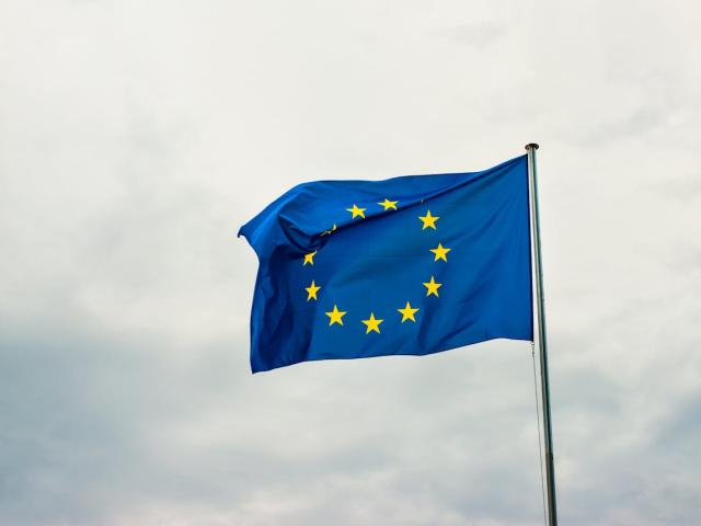 Photo drapeau européen