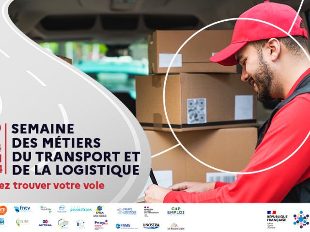 Visuel Semaine des métiers du transport et de la logistique