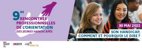 Visuel 9e rencontres handicap Onisep-CIDJ