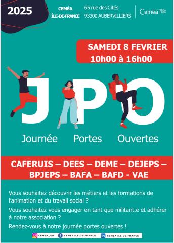 Visuel JPO CEMEA IDF