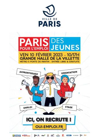 Visuel Paris pour l'emploi des jeunes