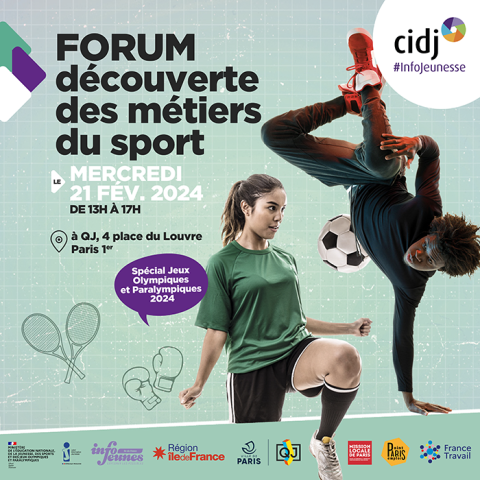 Affiche forum métiers du sport CIDJ