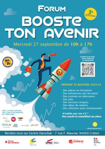 Affiche forum Booste ton avenir