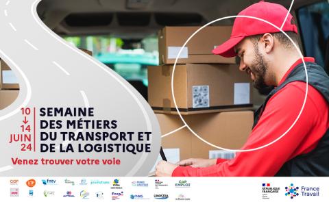 Visuel semaine nationale des métiers du transport et de la logistique