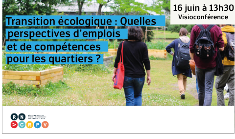 Visuel de webinaire transition écologique et quartiers