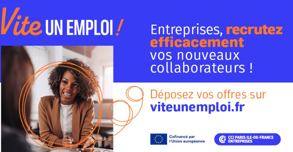 Visuel plateforme Vite un emploi