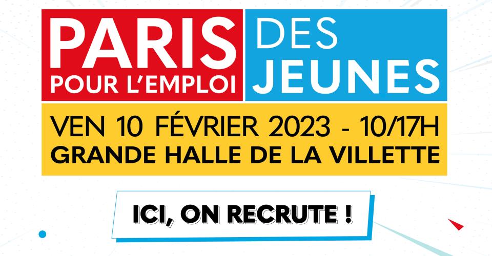 Visuel salon Paris emploi jeunes