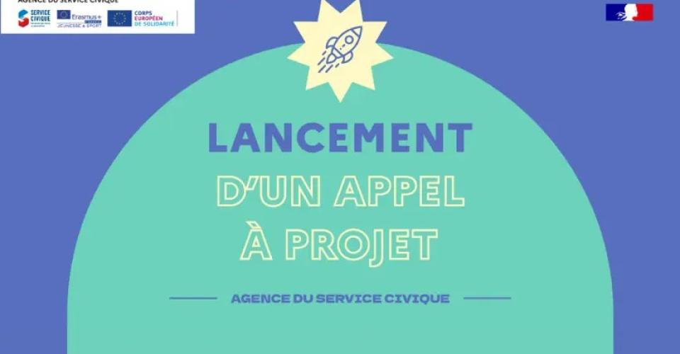 Visuel appel à projets Service civique