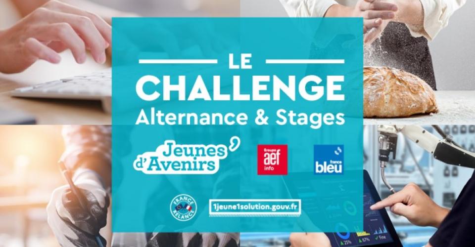 Visuel challenge alternance et stages