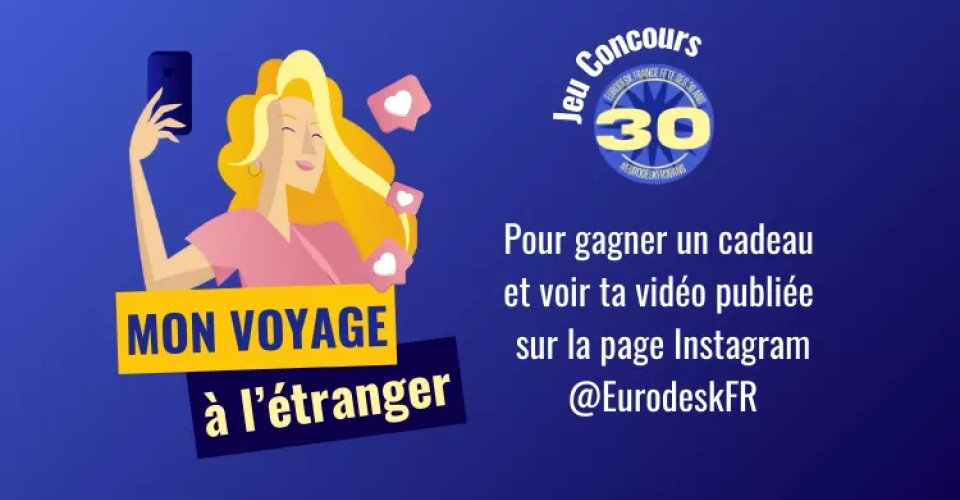 Visuel concours « Mon voyage à l'étranger »