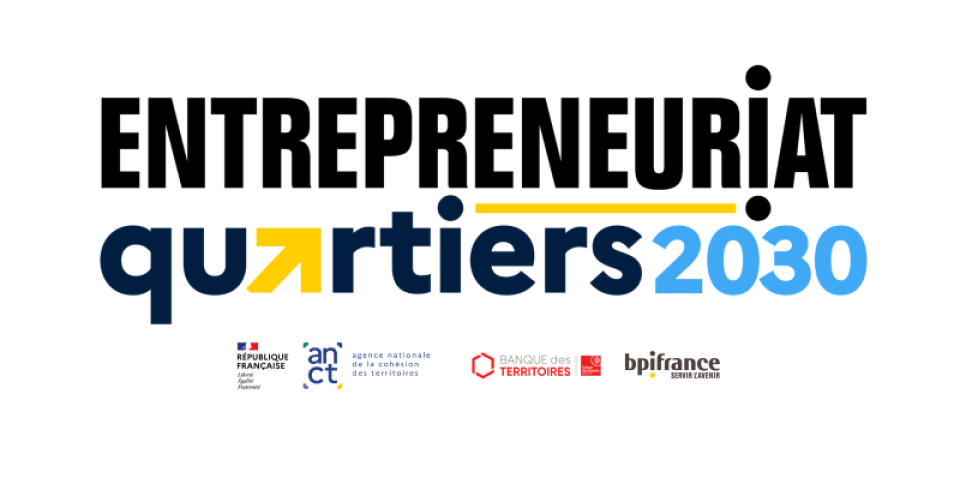 Visuel « Entrepreneuriat Quartiers 2030 » 