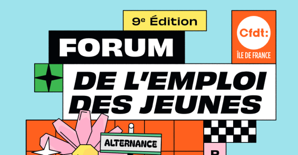 Visuel Forum de l’emploi des jeunes CFDT IDF