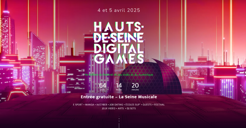 Visuel Festival Hauts-de-Seine Digital Games