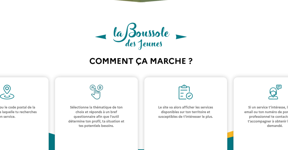 Visuel site boussole des jeunes