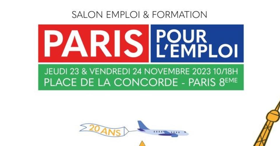 Visuel salon Paris pour l'emploi