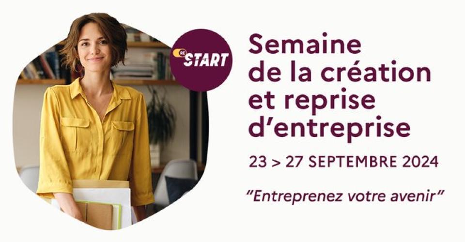 Visuel ReStart : semaine de la création et reprise d'entreprise