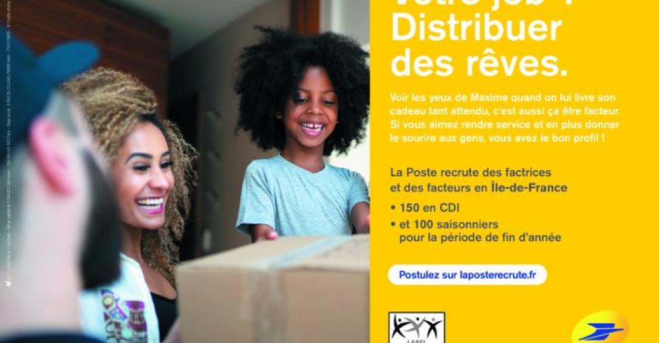 Visuel recrutement La Poste IDF