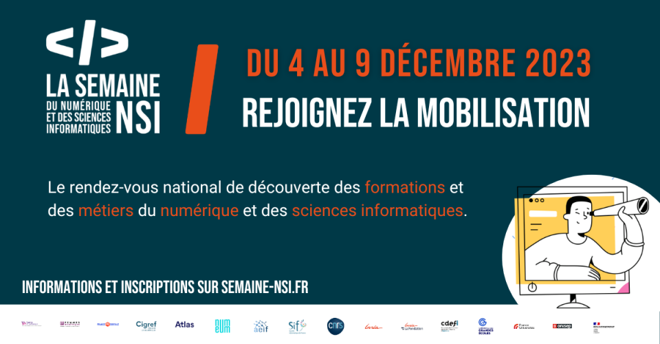 Visuel Semaine du numérique et des sciences informatiques