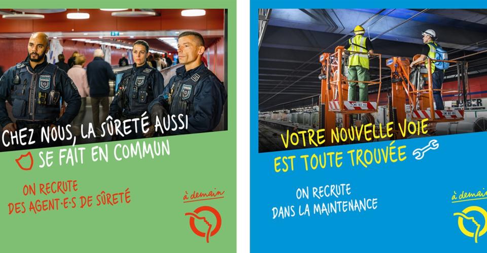 Visuel campagne recrutement RATP