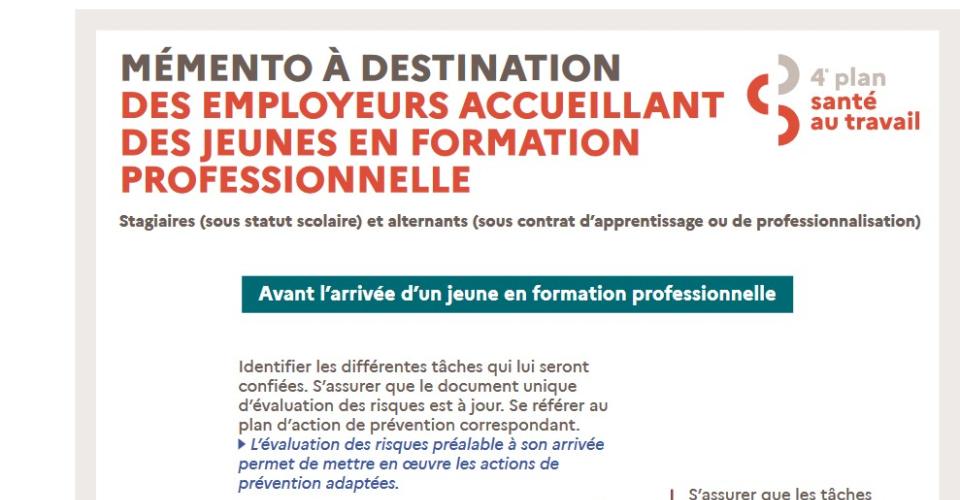 Visuel mémento employeurs