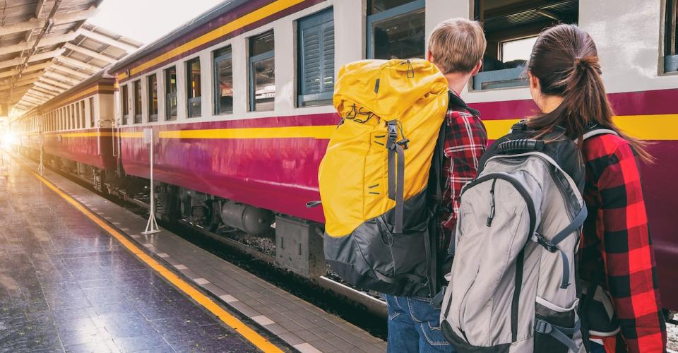 Photo voyageurs train