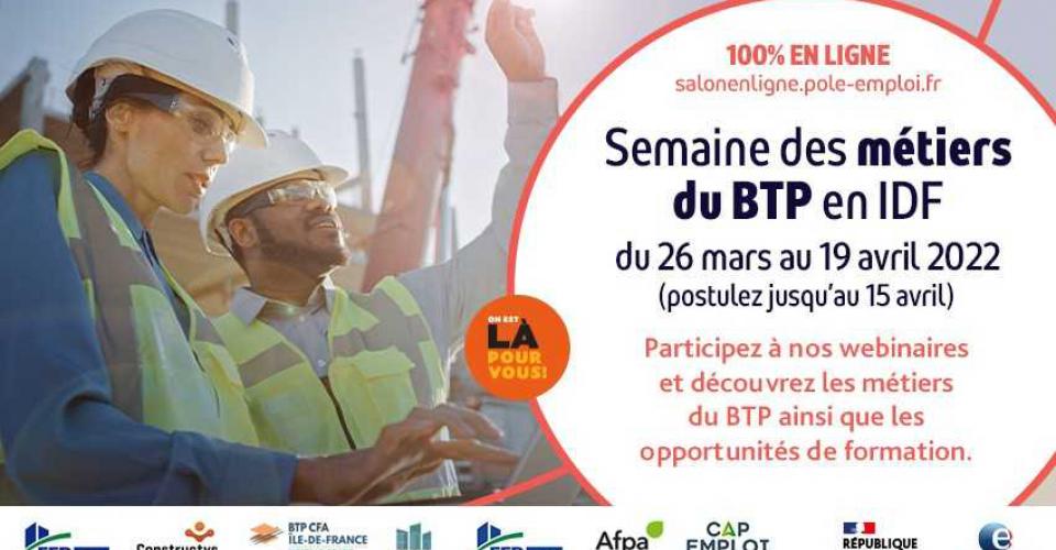 Affiche salon en ligne Pôle emploi